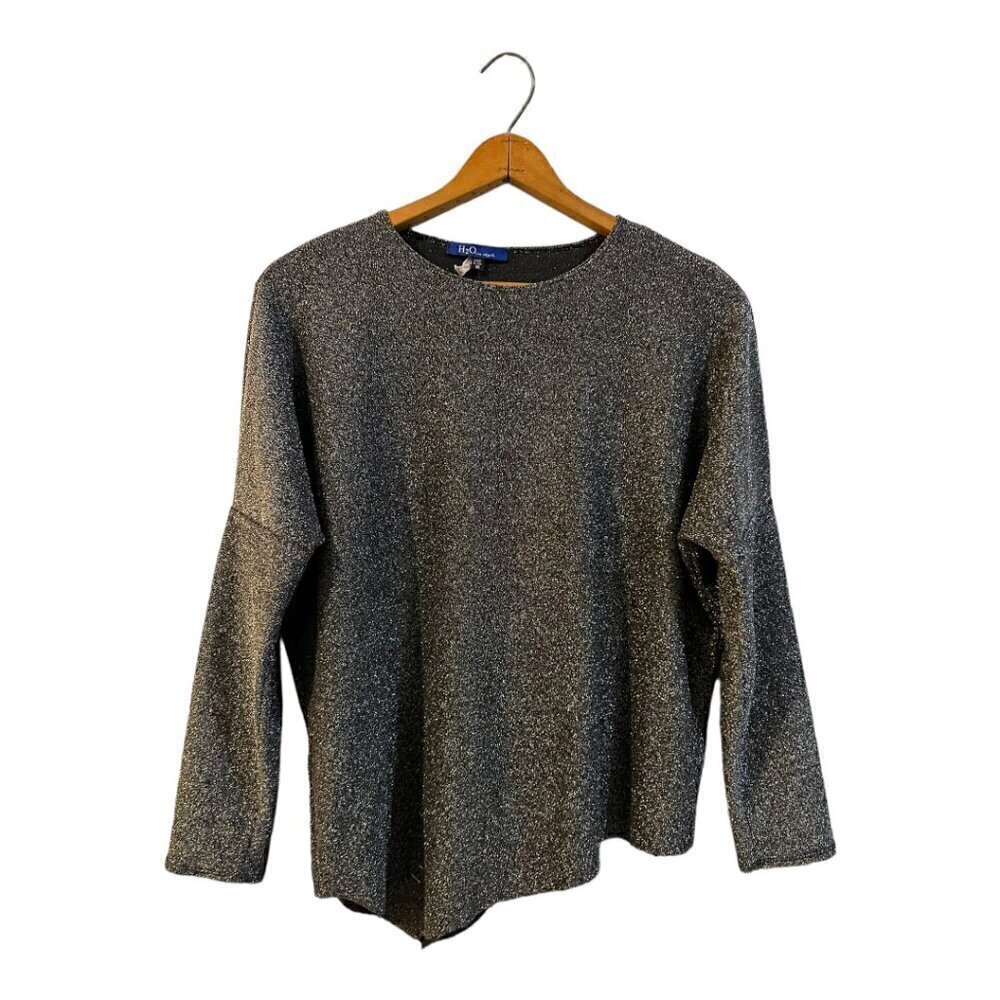 H2O In Style Asymmetrical Top Sparkle Metallic Lurex Plus Size 1X